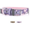 myfamily Camo West Point Collection Dog Collar, Pink, 9-10-in