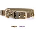 myfamily Camo West Point Collection Dog Collar, Green, 13.5-16-in