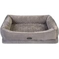 Beautyrest Ultra Plush Quilted Dog & Cat Bed, Large, Gray