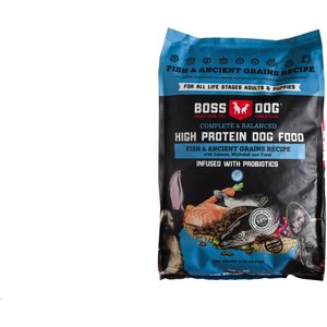 Boss Dog Complete & Balanced High Protein Fish & Ancient Grain Recipe Dry Dog Food, 24-lb bag