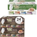 Fancy Feast Savory Centers Variety Pack Canned Food + Gourmet Naturals Pate Variety Pack Canned Cat Food