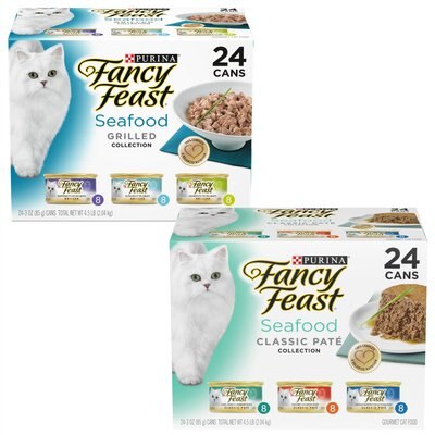 Fancy Feast Classic Seafood Feast Variety Pack + Grilled Seafood Feast Variety Pack Canned Cat Food, slide 1 of 1