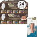 Fancy Feast Savory Centers Variety Pack Canned Food + Purely Natural Tuna Filets Cat Food Topper