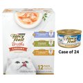 Fancy Feast Classic Ocean Whitefish & Tuna Feast Canned Food + Creamy Collection Variety Pack Grain-Free Wet Cat Food Topper