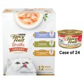 Fancy Feast Classic Tender Beef & Chicken Feast Canned Food + Creamy Collection Variety Pack Grain-Free Wet Cat Food Topper