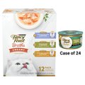 Fancy Feast Medleys White Meat Chicken Florentine Canned Food + Creamy Collection Variety Pack Grain-Free Wet Cat Food Topper