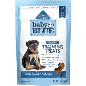 Blue Buffalo Baby Blue Natural Savory Chicken Puppy Treats, 4-oz bag