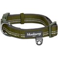 Blueberry Pet Soft & Safe 3M Neoprene Padded Adjustable Reflective Dog Collar, Olive Green, Medium: 14.5 to 20-in neck