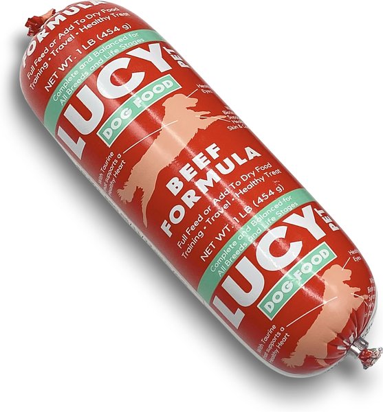 Lucy Pet Products Beef Formula Dog Food Roll slide 1 of 9