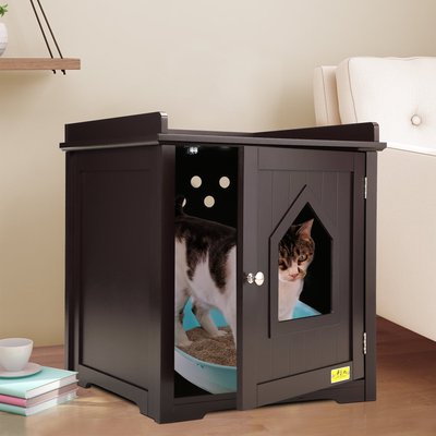 Coziwow by Jaxpety Washroom End Side Table Cat Litter Box, slide 1 of 1