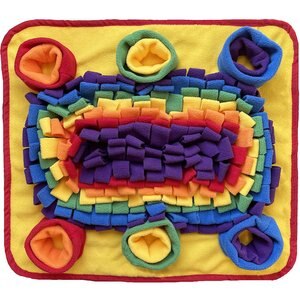 Piggy Poo & Crew Rooting Snuffle Pig Mat, Rainbow, 18 x 20-in