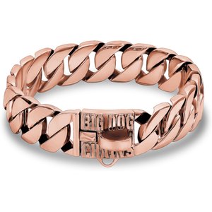 Big Dog Chains The Midas Dog Collar, Rose Gold, 30-in