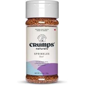 Crumps' Naturals Beef Liver Sprinkles Grain-Free Dog Food Topper, 5.6-oz jar, bundle of 2