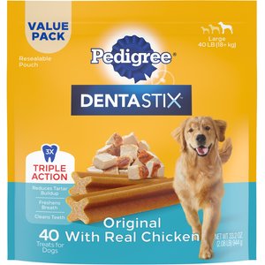 Pedigree Dentastix Large Original Dog Treats, 40 count