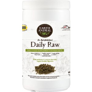 Earth Animal Daily Raw Powder Nutritional Supplement for Dogs & Cats, 1-lb container