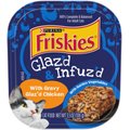 Friskies Gravy Glazed & Infuzed Chicken Cat Food, 3.5-oz TR, Case of 12