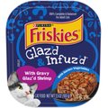 Purina Friskies Gravy Wet Cat Food, Glaz’d & Infuz’d With Gravy Glaz’d Shrimp Recipe, 3.5-oz TR, Case of 12