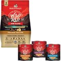 Stella & Chewy's Wild Red Raw Blend Kibble Wholesome Grains Prairie Recipe Dry Food + Wild Red Variety Pack Wet Dog Food