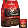 Stella & Chewy's Wild Red Classic Kibble Red Meat Recipe Dry Food + Wild Red Chicken & Beef Stew Wet Dog Food