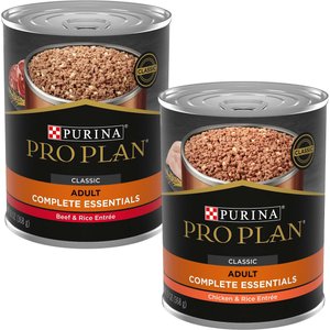 Purina Pro Plan Savor Classic Beef & Rice Entree + Classic Chicken & Rice Entree Canned Dog Food