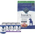 Blue Buffalo Basics Limited Ingredient Duck & Potato Canned Food + Dry Dog Food