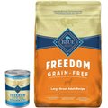 Blue Buffalo Freedom Grillers Hearty Chicken Dinner Canned Food + Chicken Recipe Dry Dog Food