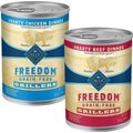 Blue Buffalo Freedom Grillers Hearty Chicken Dinner + Hearty Beef Dinner Canned Dog Food