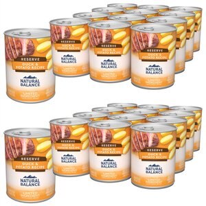 Natural Balance L.I.D. Limited Ingredient Diets Duck & Potato Formula Grain-Free Canned Dog Food, 13.2-oz, case of 12, bundle of 2