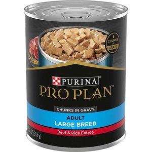 Purina Pro Plan Specialized Adult Large Breed Beef & Rice Entree Canned Dog Food, 13-oz, case of 12, bundle of 2
