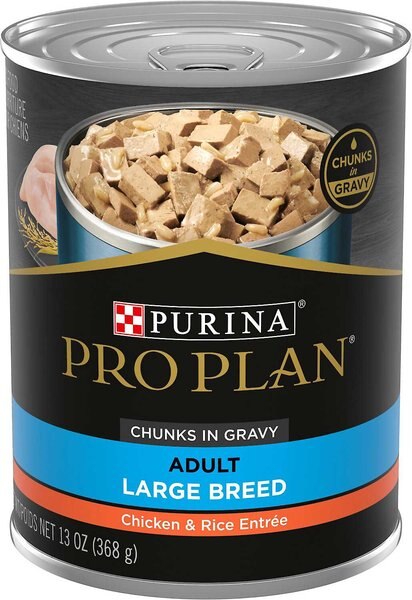 Purina Pro Plan Specialized Adult Large Breed Chicken & Rice Entree Canned Dog Food, 13-oz, case of 12, bundle of 2 slide 1 of 9