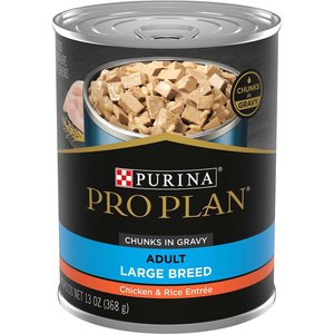 Purina Pro Plan Specialized Adult Large Breed Chicken & Rice Entree Canned Dog Food, 13-oz, case of 12, bundle of 2