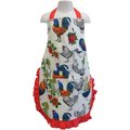 Fluffy Layers Egg Collecting Kids Full-Body Apron, Red