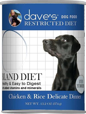 Dave's Pet Food Restricted Bland Chicken & Rice Canned Dog Food, slide 1 of 1