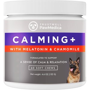 PawMedica Calming+ Soft Chew Calming Supplement for Dogs, 60 count