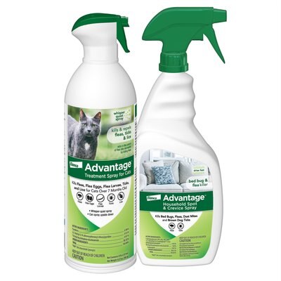Advantage Topical & Home & Yard Flea & Tick Spray for Cats + Household Spot & Crevice Spray, slide 1 of 1