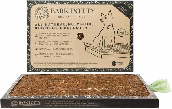Bark Potty Natural Disposable Dog Potty Pad, 20x30-in slide 1 of 13