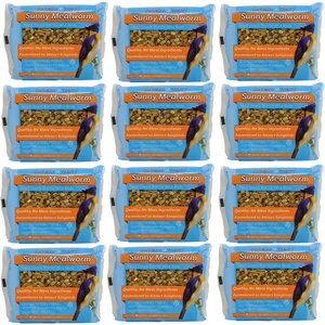 Songbird Treats Sunny Mealworm Seed Bar Bird Treats, 7-oz cake, 12 count