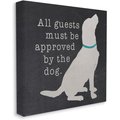 Stupell Industries Guests Approved Dog Wall Décor, Canvas, 17 x 1.5 x 17-in