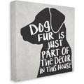 Stupell Industries Dog Fur Décor Dog Wall Décor, Canvas, 17 x 1.5 x 17-in