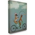 Stupell Industries Boxer Dogs Share a Bicycle Dog Wall Décor, Canvas, 16 x 1.5 x 20-in
