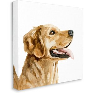 Stupell Industries Watercolor Labrador Portrait Dog Wall Décor, Canvas, 36 x 1.5 x 36-in