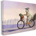 Stupell Industries Bunny Rabbit on Bike by Nautical Beach Small Pet Wall Décor, Canvas, 16 x 1.5 x 20-in