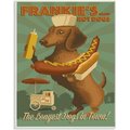 Stupell Industries Frankie's Br& Hot Dogs Pet Dachshund Dog Wall Decor, Wood, 10 x 0.5 x 15-in