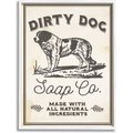 Stupell Industries Dirty Dog Soap Co Vintage Sign Dog Wall Décor, Wood, 10 x 0.5 x 15-in