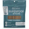 Dog Treat Naturals Turkey & Blueberry Superfood Fresh All Stages Natural Chew Stick Dog Treats, 10-oz bag