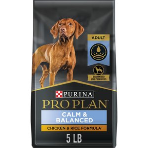 Purina Pro Plan Calm & Balanced Chicken & Rice Calming Dog Dry Food, 5-lb bag