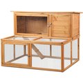 Magshion 2-Story Wooden Small Animal Hutch & Chicken Coop