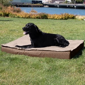 FurHaven Quilt Top Orthopedic Convertible Indoor/Outdoor Cat & Dog Bed, Sand, Jumbo Plus