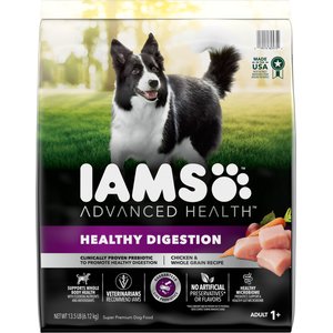Iams Advanced Health Adult Healthy Digestion Real Chicken Dry Dog Food, 13.5-lb bag