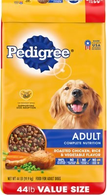 Pedigree Adult Complete Nutrition Roasted Chicken, Rice & Vegetable Flavor Dry Dog Food, slide 1 of 1
